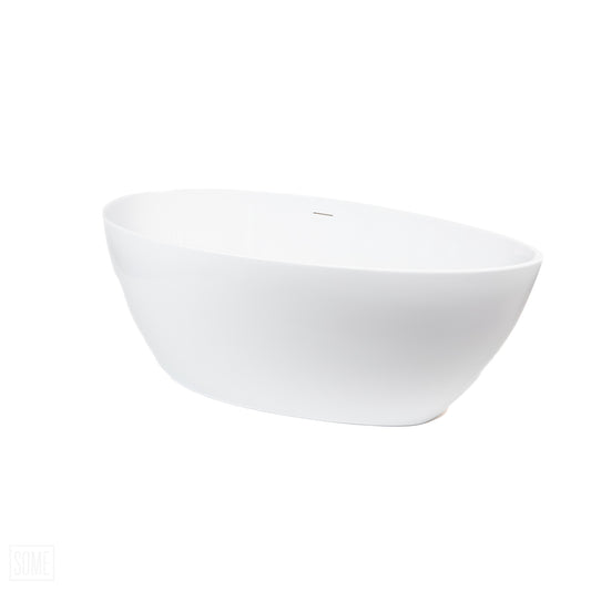 Drop White Gloss  frístandandi baðkar