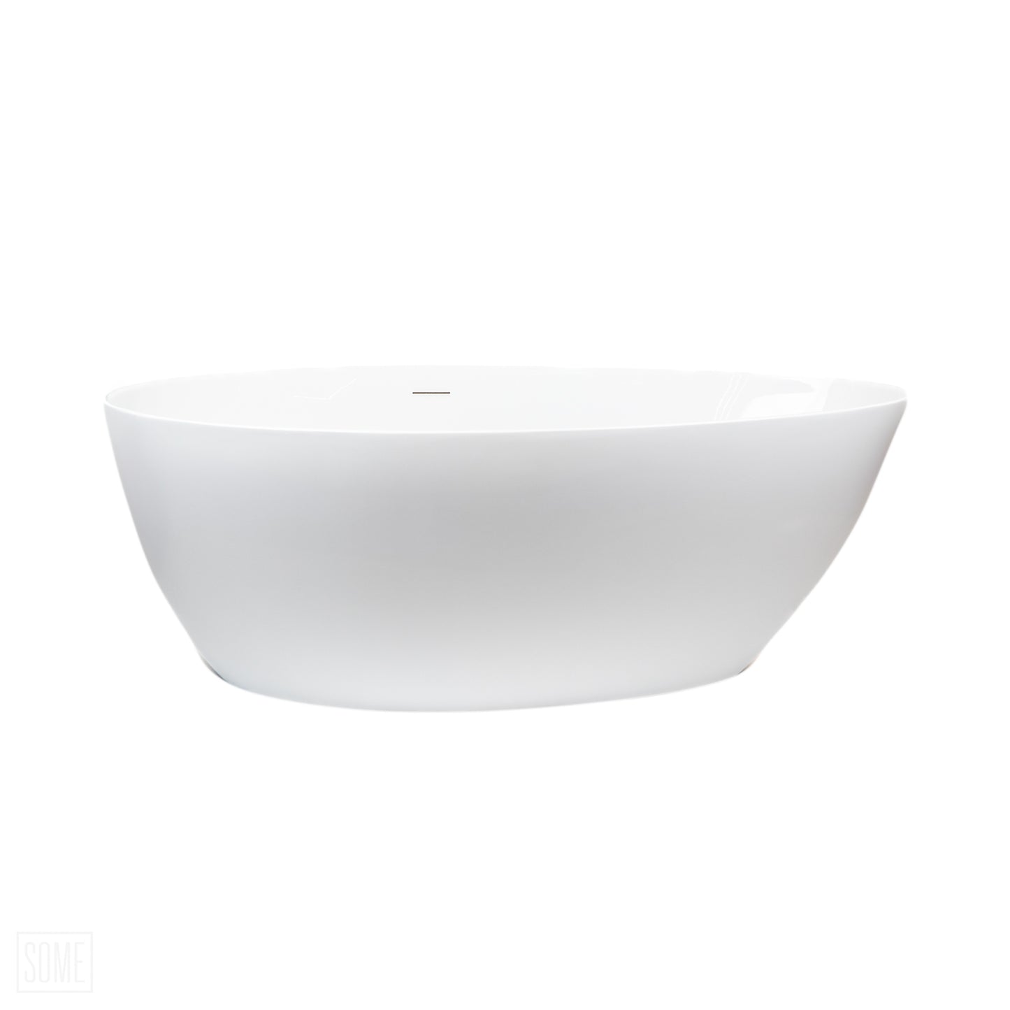 Drop White Gloss frístandandi baðkar