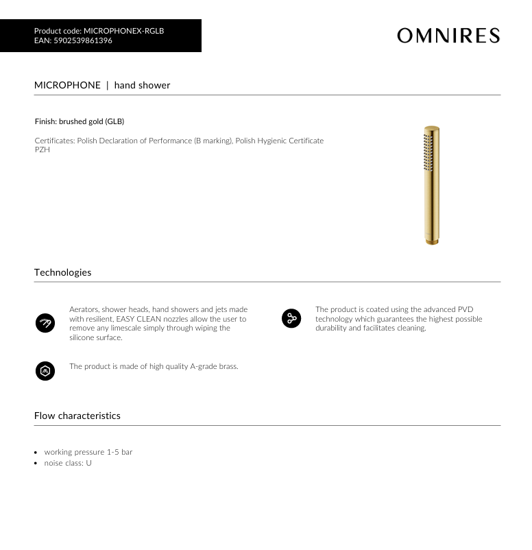 Sturtuhaus Brushed Gold