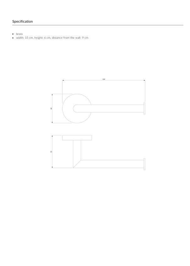 Klósettrúlluhaldari Chrome