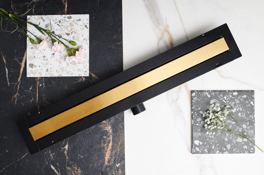 LINE PRO - Brushed Natural Gold niðurfall