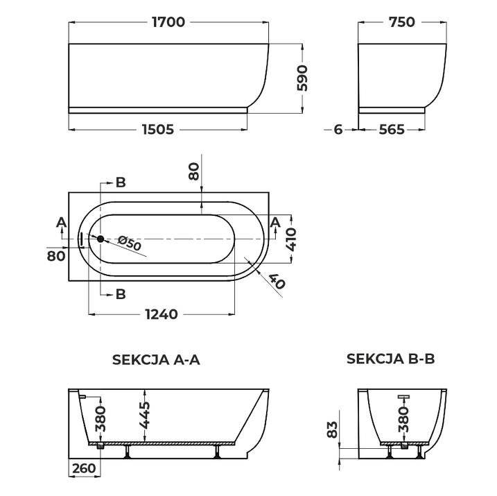SOME MIRA Hornbaðkar H/H