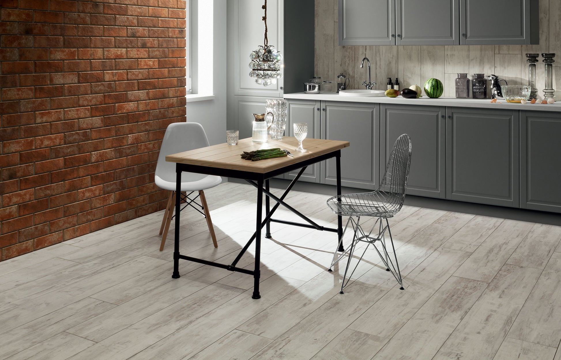 Korzilius Wood Work White flísar